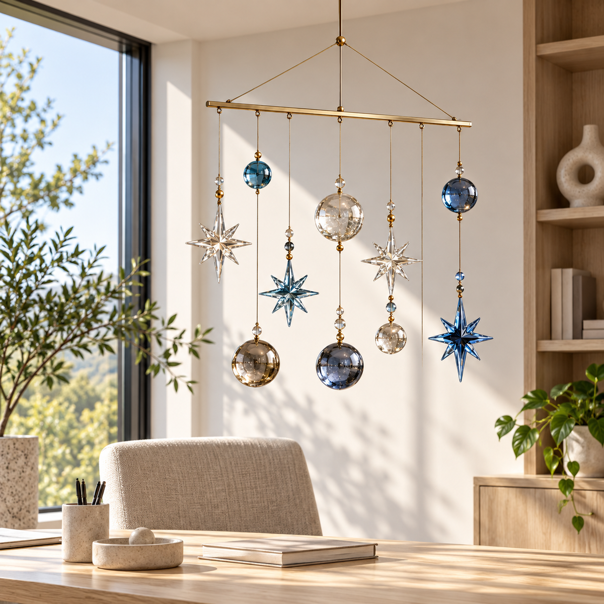 KELSVORA™ Astrielle Constellation Glass Mobile