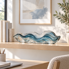 KELSVORA™ Caldrissa Tidal Fold Glass Sculpture