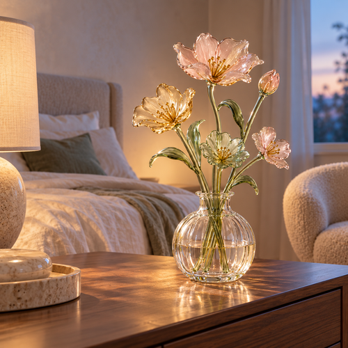 KELSVORA™ Florielle Meadow Bloom Glass Stem Set