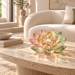 KELSVORA™ Iverelle Lotus Glass Bloom Sculpture