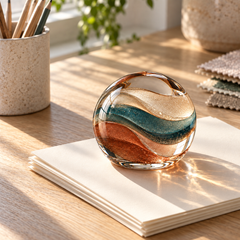 KELSVORA™ Serenelle Colorfield Glass Paperweight