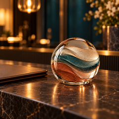 KELSVORA™ Serenelle Colorfield Glass Paperweight